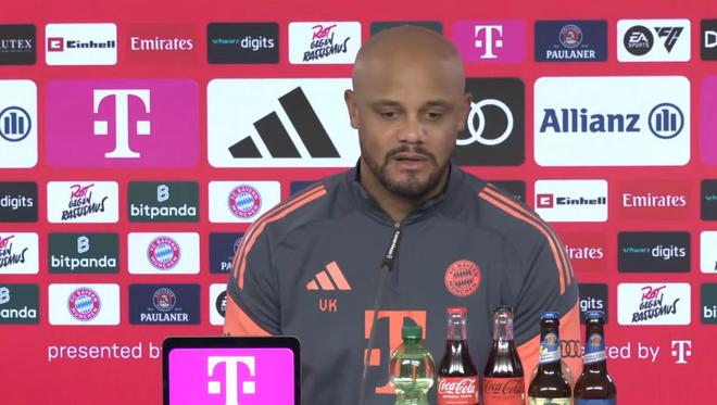 孔帕尼：我们对乌尔比希充满信心，他已经用表现证明了自己