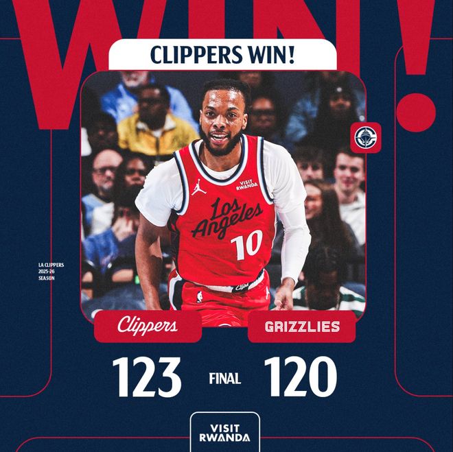 小卡28分钟28分延续纪录！美媒赞健康时无解 快船超勇士仅差1胜场