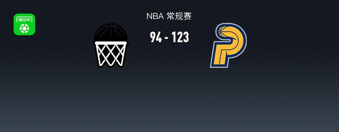NBA战报：步行者123-94大胜篮网，奥比-托平26+9+3