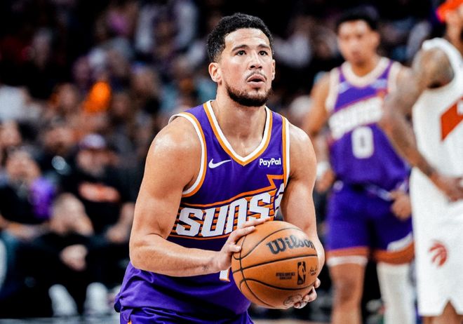 40胜！纳什观战太阳大胜猛龙结束5连败 布克25+6巴恩斯9中8