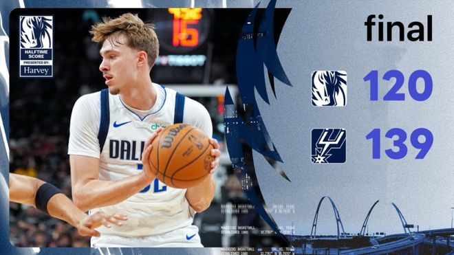 克里斯蒂凶猛!独行侠120-139马刺,弗拉格33+6+5,米德尔顿14+3