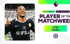 首次戴帽，若昂-佩德罗当选英超第29轮最佳球员