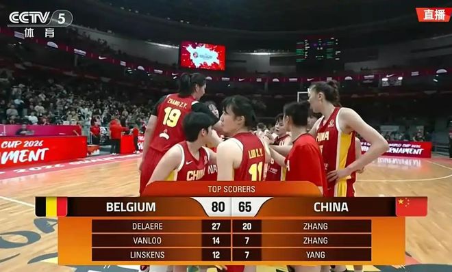 惨败！中国女篮15分不敌比利时，7天5战体能告急，张子宇独撑全场
