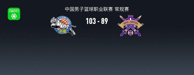 CBA战报：新疆103-89北控，格兰特-里勒空砍32分