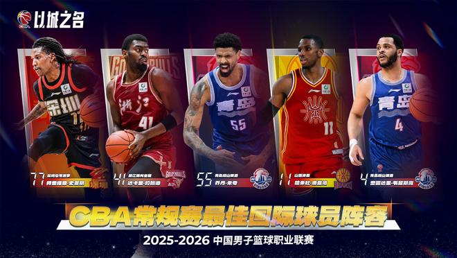 CBA最佳国际球员阵容：史密斯、迪亚洛、韦瑟斯庞、米奇、达卡里