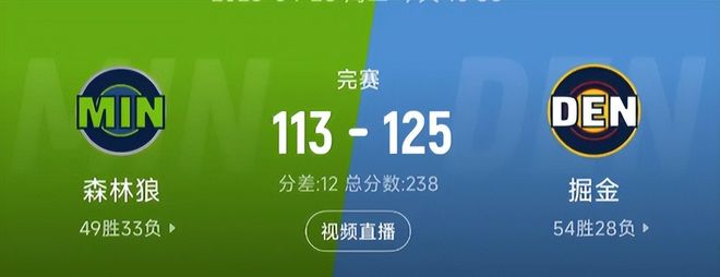 一场125-113让掘金剑指大逆转！争冠骤变，湖人半决赛对手出炉！