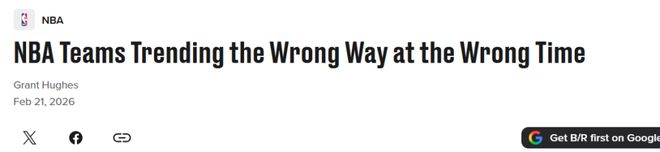 勇士队高居第一！美媒评势头不对的5支强队：火箭入选掘金排第二