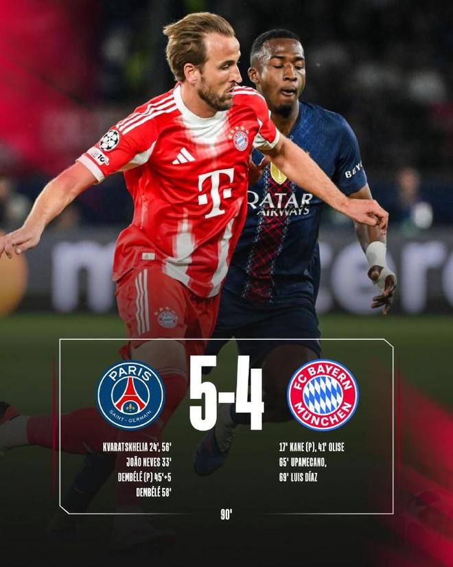 欧冠巴黎5-4拜仁，对攻盛宴核心效率，次回合恩里克如何弥补短板