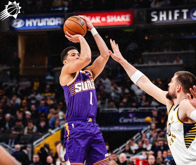 祖巴茨首秀8+6！太阳送步行者11连败 布克43+7+5总分超马里昂