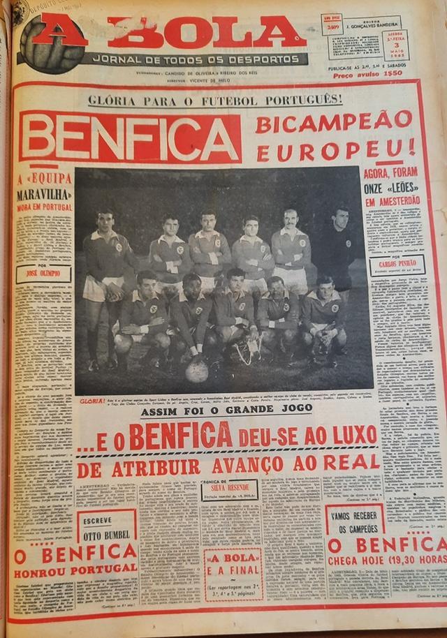 1962年欧冠神仙局:本菲卡5-3掀翻皇马,还留下百年魔咒