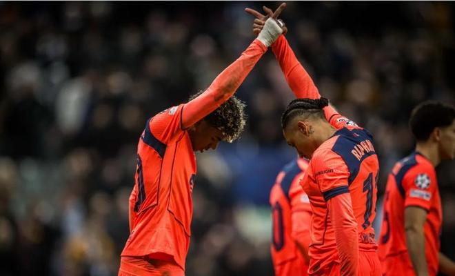 1-1平纽卡,巴萨第5次欧冠对英超球队时在先落后的情况下不败