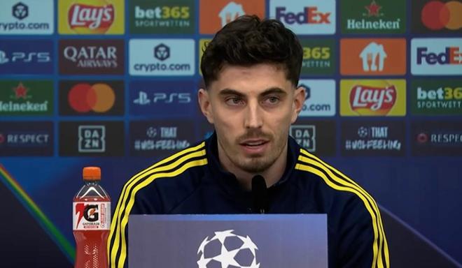 哈弗茨:我现在身体状态很好;哲凯赖什这个赛季表现非常好