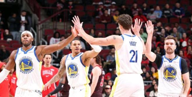 NBA勇士客场123-91轻取公牛迎来两连胜