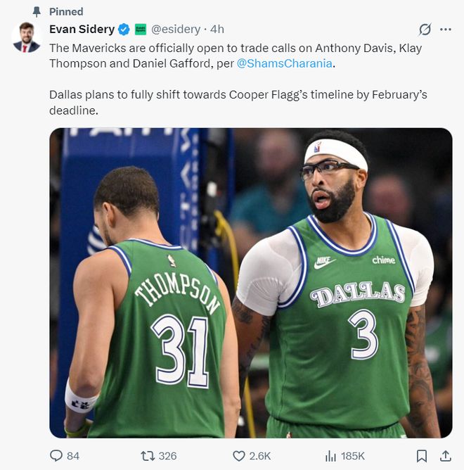 濃眉已擺上貨架！老鷹已試探接觸美媒模擬5換1出狀元 馬刺攪局？