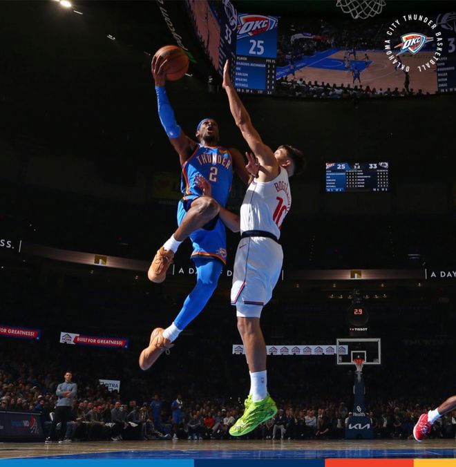 亞歷山大32+7+6雷霆送快船5連敗，哈登缺席萊納德22+8+6