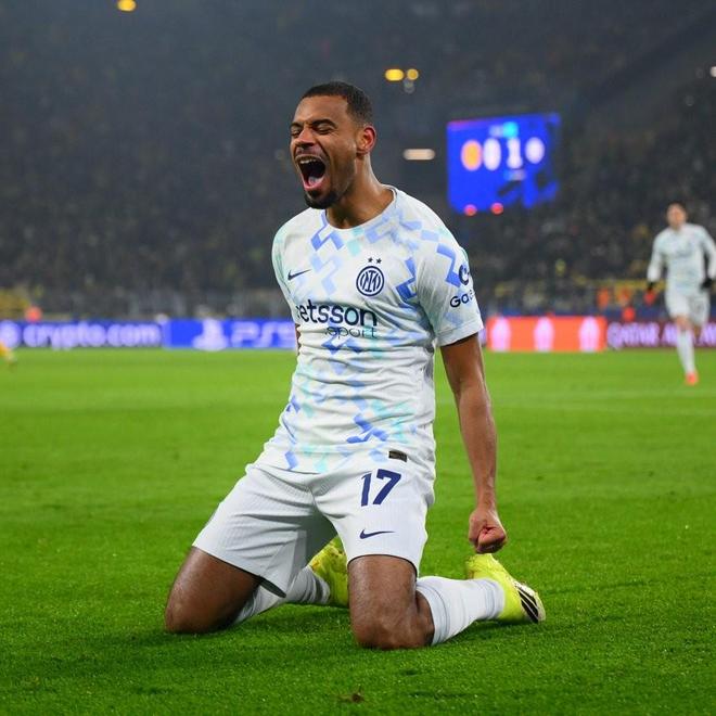 替补建功，国米中场安迪-迪乌夫打进生涯欧冠处子球