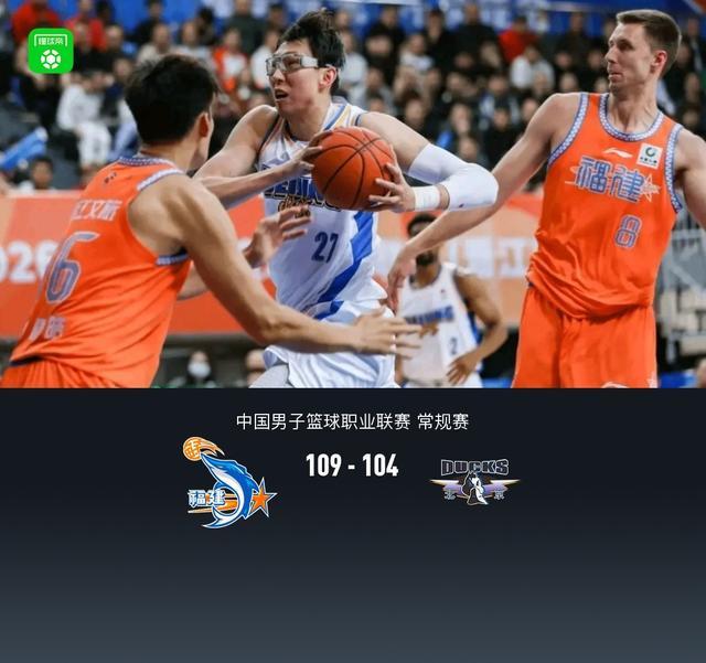 福建109-104险胜北京，周琦关键两罚不中，邹阳25+10，麦基22+10