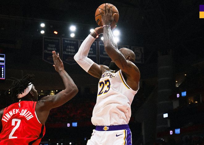 无缘4-0！湖人惨败火箭，詹姆斯10分9助8失误，伊森20分5断立功