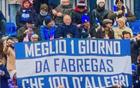 科莫球迷横幅：当1天法布雷加斯胜过当100天阿莱格里
