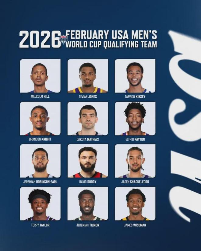 宣布了！NBA榜眼秀加盟！你好，美国男篮！