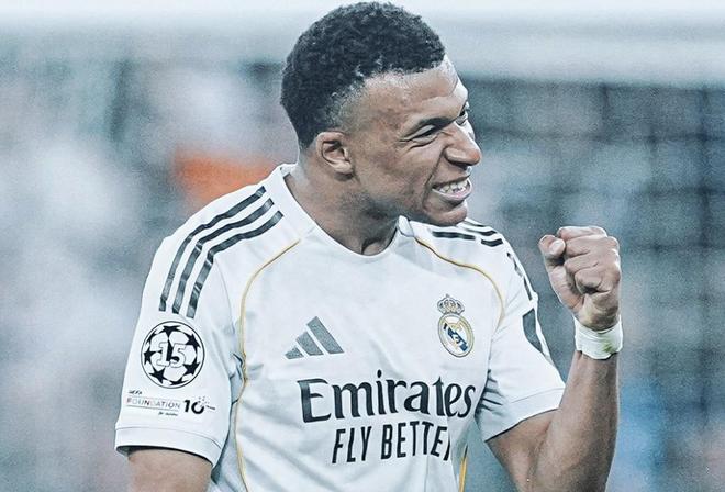 姆巴佩欧冠单赛季已打进14球，仅次于本泽马、C罗与莱万