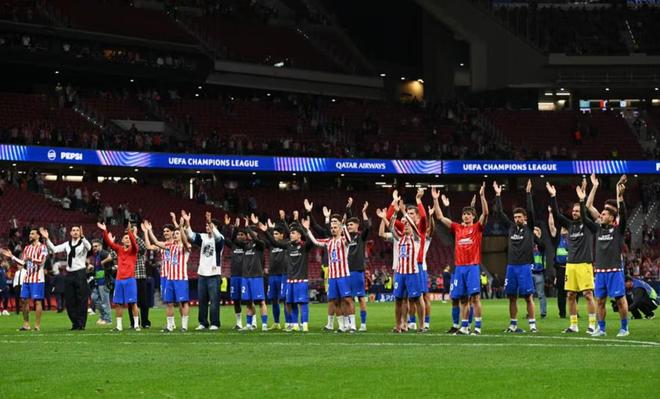 两回合的欧战比赛中，马竞客场赢下首回合后23次全部晋级