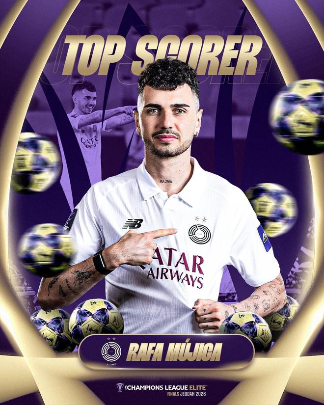 官方：萨德前锋穆希卡当选本赛季亚冠精英联赛最佳射手