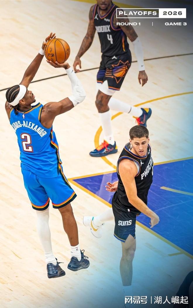 又一个3-0！SGA42+8雷霆再胜太阳，布鲁克斯33+7布克16中6