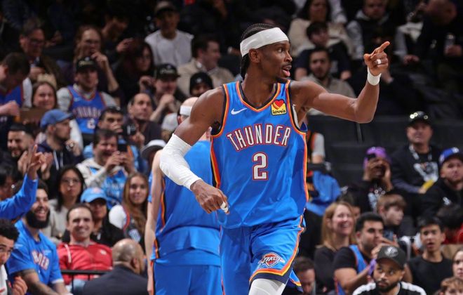 雷霆大胜太阳总分1-0：亚历山大25分17罚 布克23分杰伦22+7+6