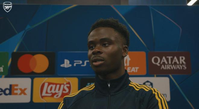 萨卡：平局不算糟，我们有信心回到主场完成任务