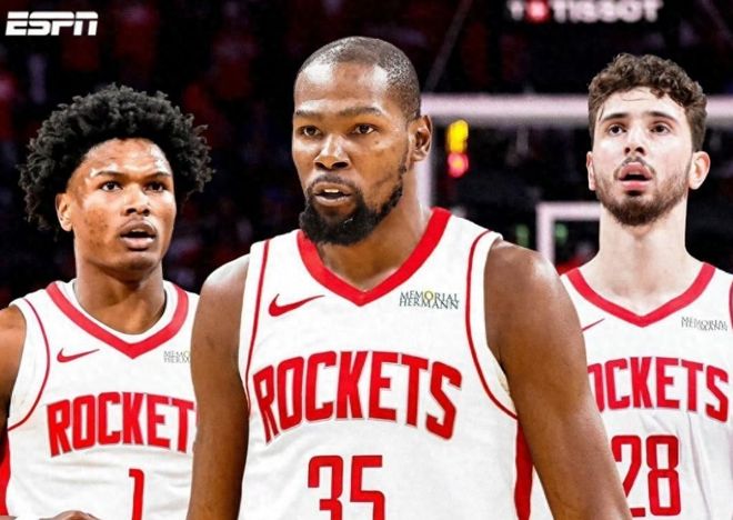 火箭锁定季后赛:西部第5队+连续两年晋级 杜兰特率队冲冠 火箭锁定季后赛:西部第5队+连续两年晋级 杜兰特率队冲冠