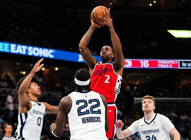 4胜1负！没哈登照样北伐，伦纳德28+5超神，加兰21+6让快船赚麻了