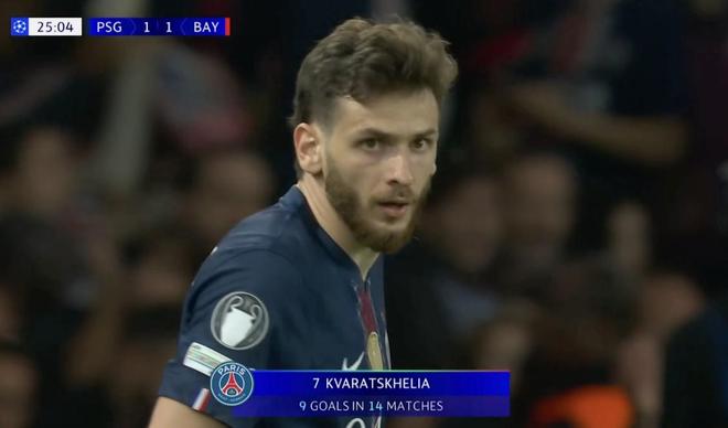 9球5助，KK追平登贝莱成单赛季欧冠参与进球最多的巴黎球员