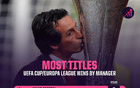 主教练欧联夺冠次数排行：埃梅里4次居首，穆帅、西蒙尼上榜