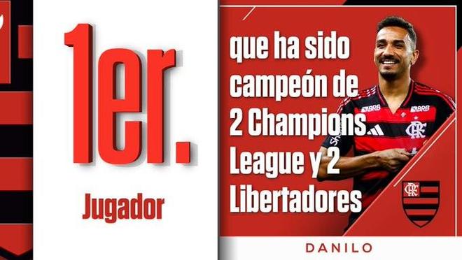 打入制胜球，达尼洛成历史首位两夺欧冠+两夺解放者杯的球员...