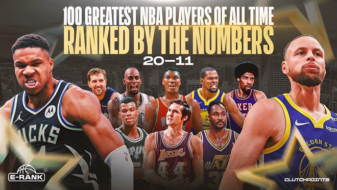 NBA 史上最伟大的 100 名球员，根据新指标排名：20-11
