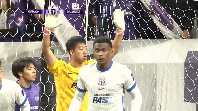 0-1，申花亚冠排名仅高于海港 路易斯中柱+丢单刀 3锋线难堪大用