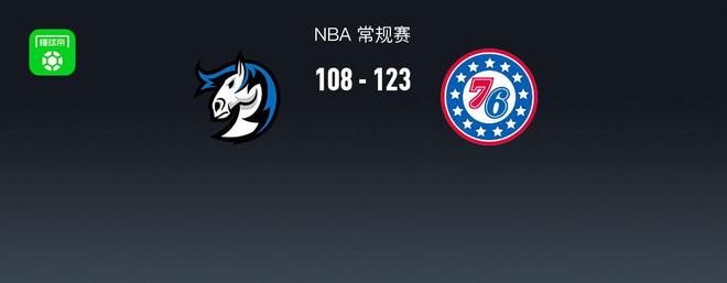 NBA战报：76人123-108独行侠，马克西34+8+10