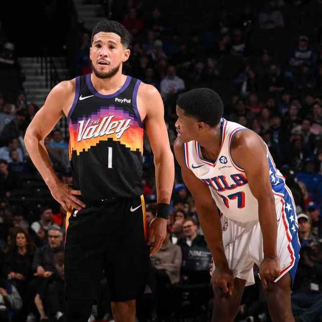 恩比德乔治缺席！布克27分太阳灭76人获3连胜 格林时隔33场复出