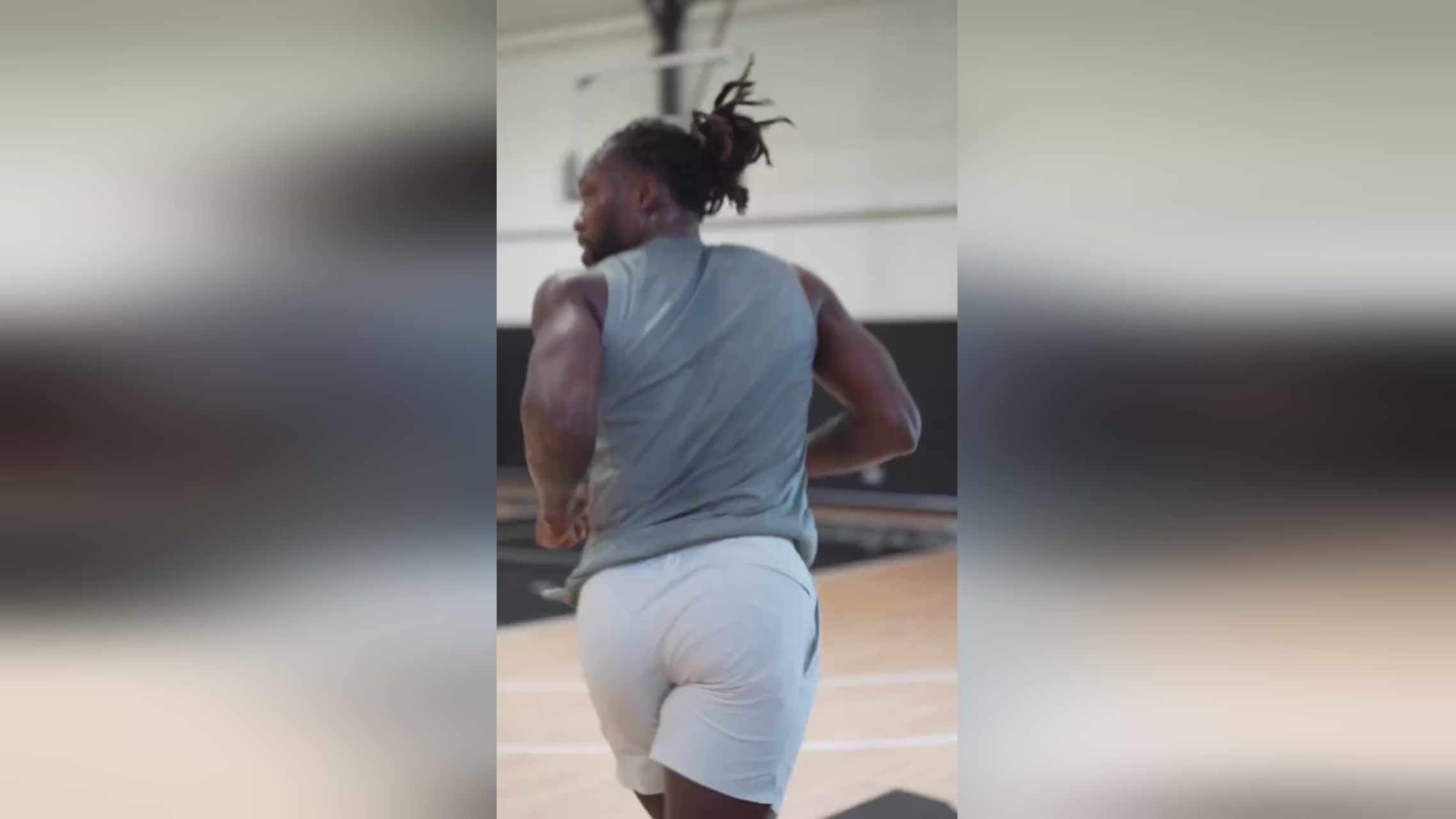 穿着快船训练服美媒晒贝弗利近期训练视频：三分相当有准头