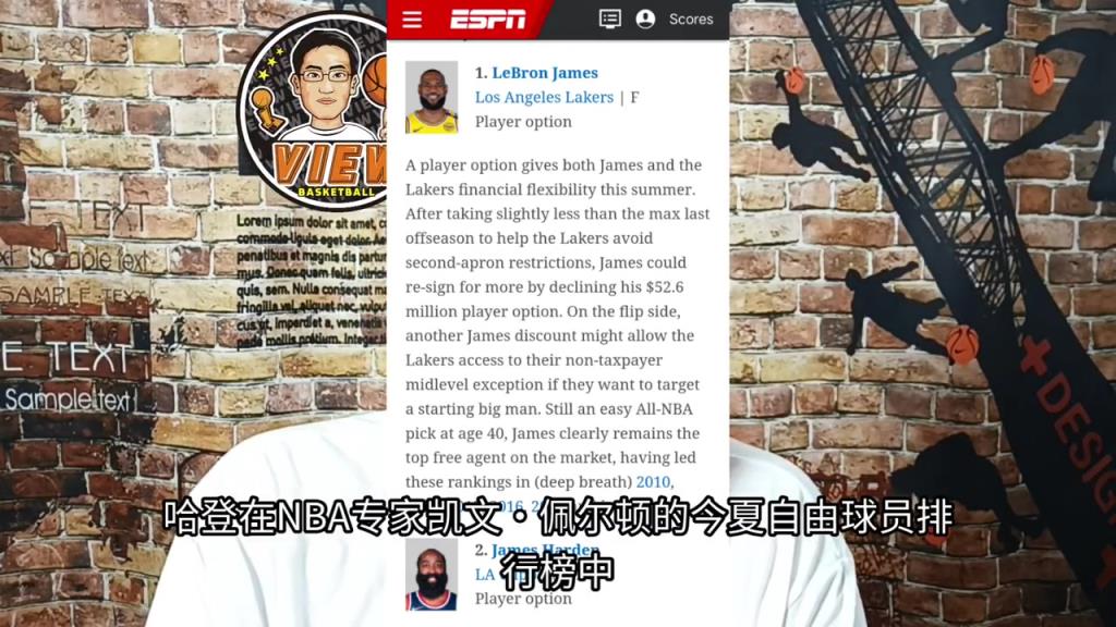随着詹姆斯几乎确定留湖人，哈登成为自由市场第一大鱼？