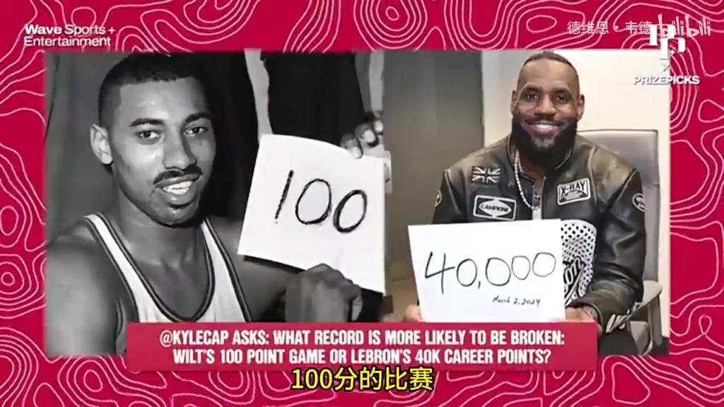 张伯伦单场百分和詹姆斯4万分哪个更容易？保罗乔治：100分！