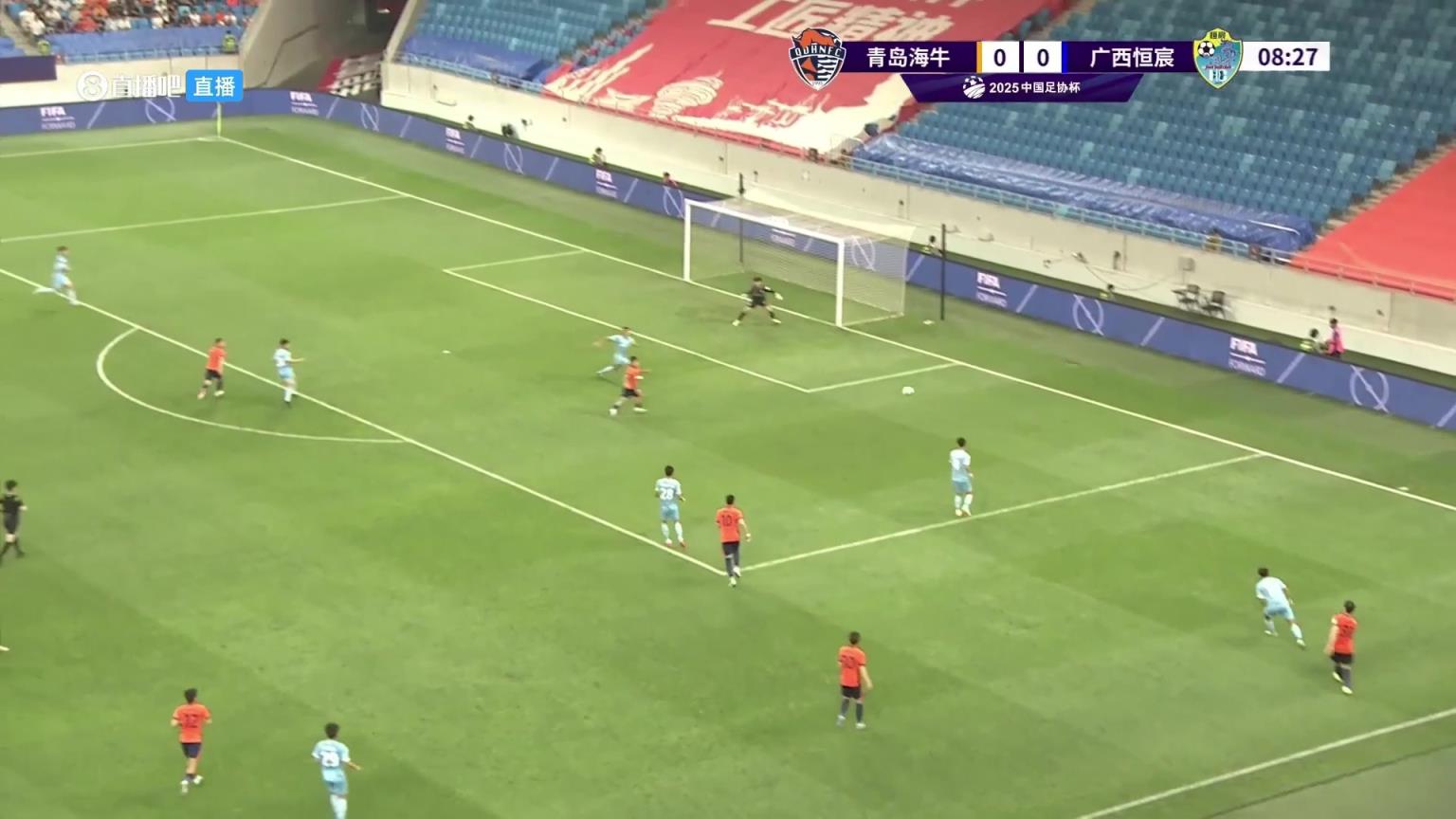海牛1-0领先！金永浩门前抢点破门