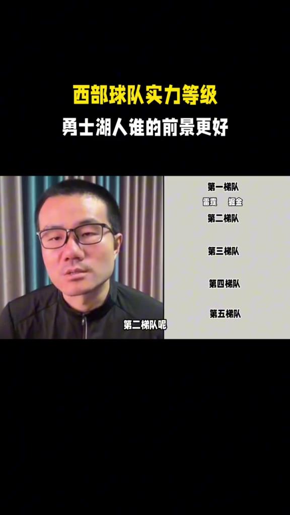 西部球队实力划分？徐静雨:雷霆掘金第1档，湖人第3档，勇士第4档