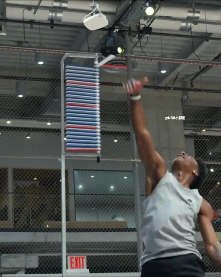 天赋炸裂破纪录！网红甲亢哥跟着KD亲身体验NBA体测环节~