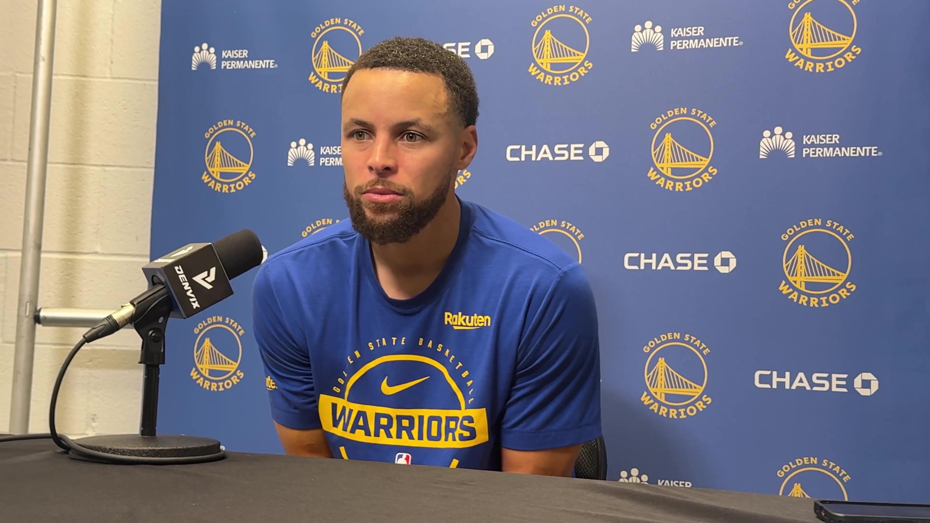 库里谈自己赛前穿耐克训练：我现在可以随意想穿啥穿啥~！