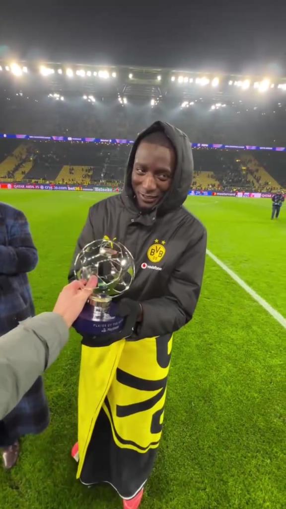 咋有点不好意思呢！吉拉西当选欧冠本场MVP！