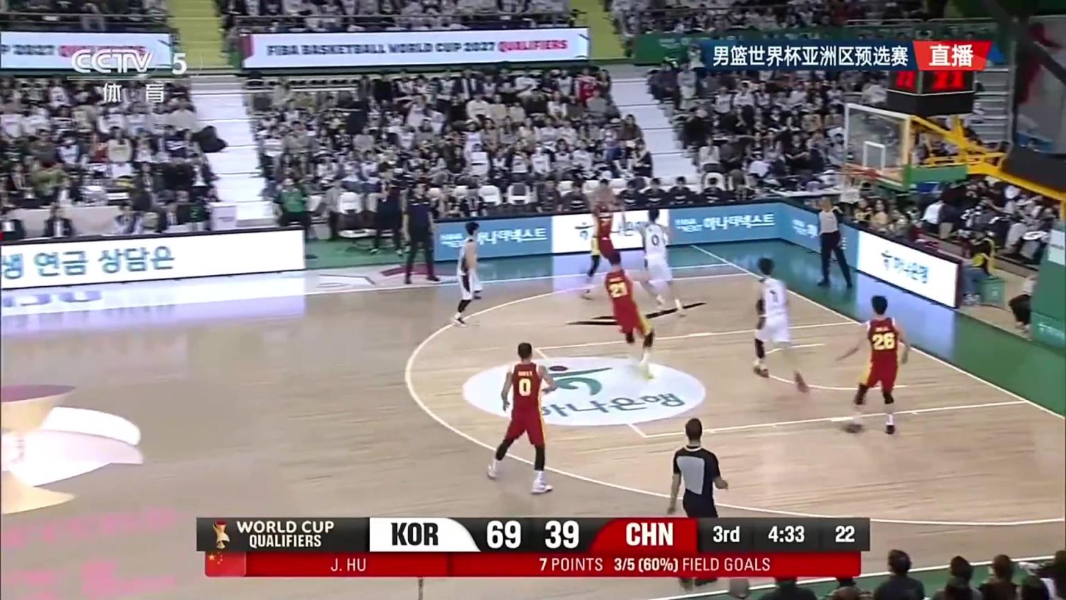 啊这？！朱俊龙外线空位三分，居然投了个离谱三不沾！自己气得直拍手！