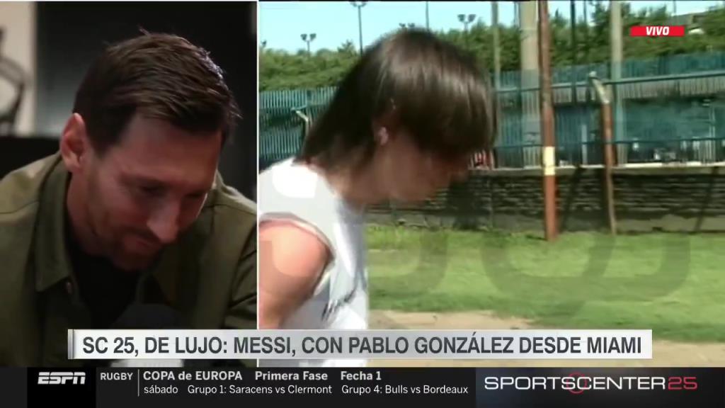 曾经青涩的梅西！梅西观看自己04年颠球的视频，眼里满满深情~