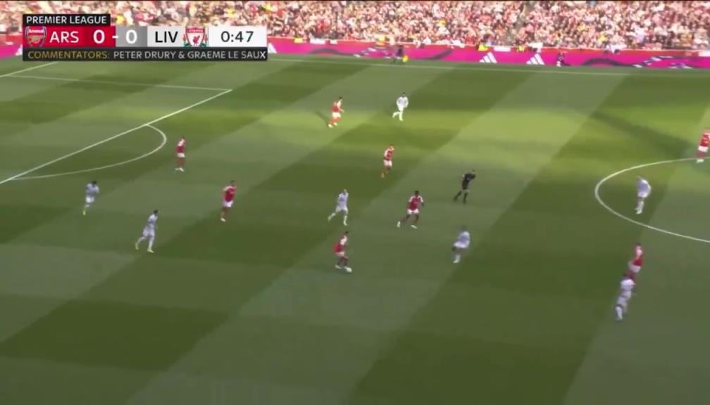 经典进球！阿森纳三传两脚打穿红军防线破门